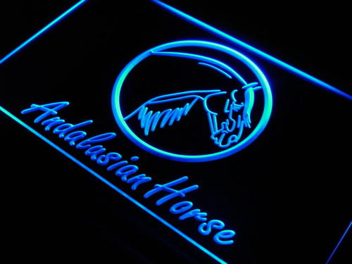Andalusian Horse Model Track New Neon Light Sign